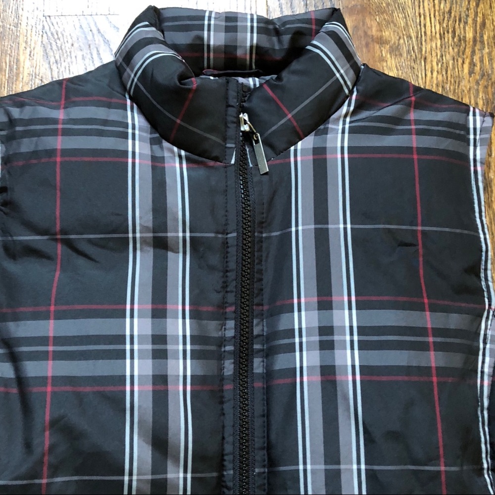Charter Club Plaid Puffer Vest - Picture 2 of 7
